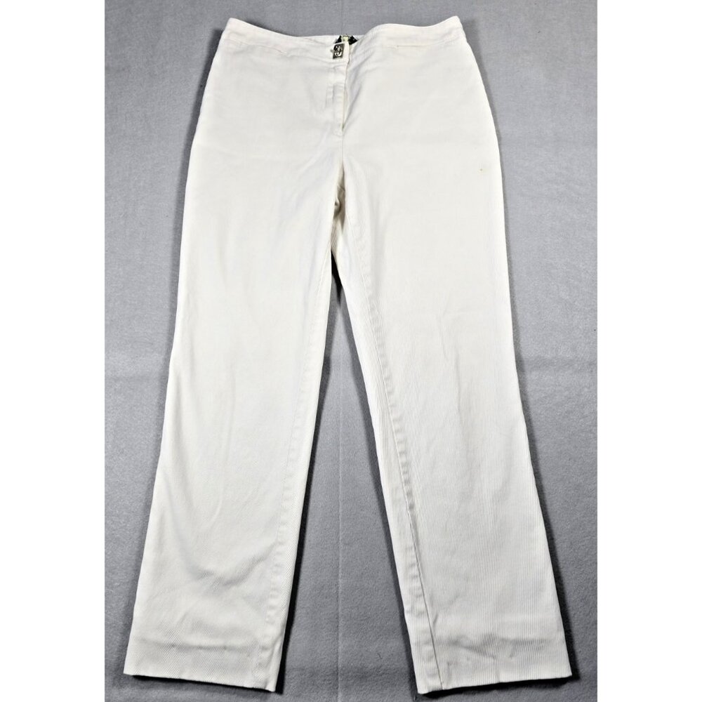 Lauren Ralph Lauren Women’s White Straight-Leg Jeans Size 6 Light Wash Denim